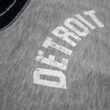 Load image into Gallery viewer, Baby Onesie - Detroit Bend Raglan - Navy/Grey
