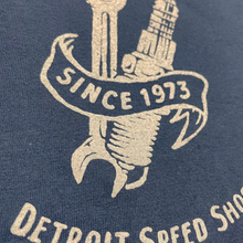 Load image into Gallery viewer, Mens Detroit Speed Shop Blood Sweat &amp; Speed T-shirt - Charcoal
