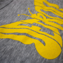 Load image into Gallery viewer, Ladies Relaxed Racerback Tank Top - Detroit Butterfly Heather Grey
