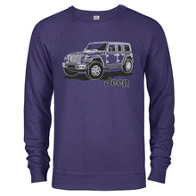 Load image into Gallery viewer, Jeep® Wrangler Line Art - French Terry Crewneck Sweatshirt
