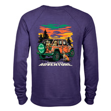 Load image into Gallery viewer, Jeep® Dogs - French Terry Crew Neck Sweatshirt - Purple
