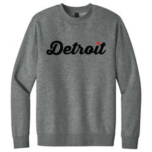 Load image into Gallery viewer, Detroit Thirsty Script Heart Triblend Crew Sweatshirt
