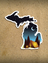 Load image into Gallery viewer, Campsite - 4&quot; Michigan Sticker

