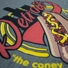 Load image into Gallery viewer, Mens Detroit Coney T-shirt (Triblend Grey)
