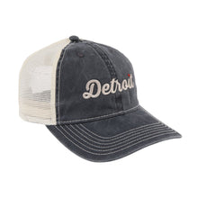 Load image into Gallery viewer, Hat - Detroit Heart Low Profile Trucker - Blue/Khaki
