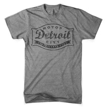 Load image into Gallery viewer, Mens Triblend Detroit Buckle Blackout T-shirt (Grey)
