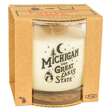 Load image into Gallery viewer, Candle - Michigan Vintage Font - various scents
