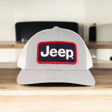 Load image into Gallery viewer, Hat - Jeep Patch Hat - Heather Grey/White
