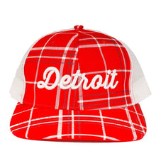 Load image into Gallery viewer, Hat - Detroit Thirsty Red Plaid Richardson Snapback
