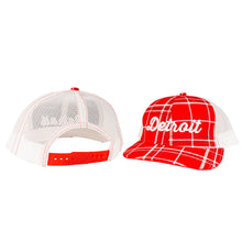 Load image into Gallery viewer, Hat - Detroit Thirsty Red Plaid Richardson Snapback
