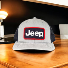 Load image into Gallery viewer, Hat - Jeep Patch Hat - Heather Grey/Navy
