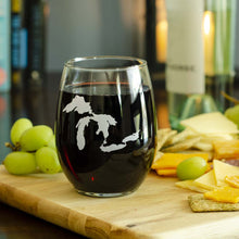 Load image into Gallery viewer, Wine Glass - The Lake Life

