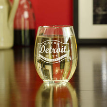 Load image into Gallery viewer, Wine Glass - Detroit Buckle

