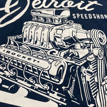 Load image into Gallery viewer, Mens Detroit Speed Shop Rocket T-shirt (Black)

