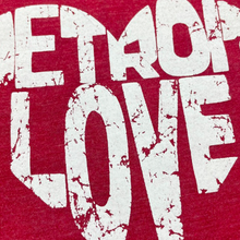 Load image into Gallery viewer, Ladies Relaxed V-neck Detroit Love T-shirt - Triblend Red
