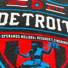 Load image into Gallery viewer, Mens Detroit Shield RWB T-shirt (Heather Black)
