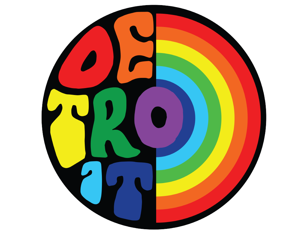 Metal Sign - Detroit Rainbow