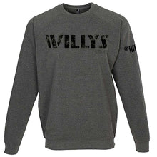 Load image into Gallery viewer, Mens Jeep® Willys Crew Sweatshirt - Heather Charcoal
