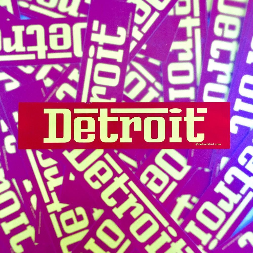 Sticker - Detroit Rosso