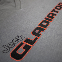 Load image into Gallery viewer, Mens/Unisex V-neck Jeep® Gladiator Red/Black T-Shirt - Slate Grey
