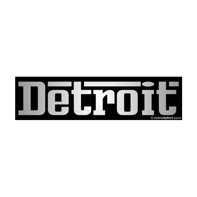 Sticker - Detroit Grigio Chrome