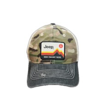 Load image into Gallery viewer, Hat - Jeep Have Fun Out There Patch Garment Washed Trucker
