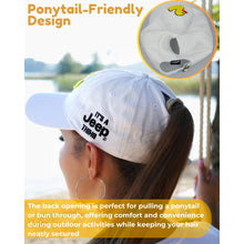Load image into Gallery viewer, Hat - Jeep Chino Twill Ponytail with Chenille Duck Patch
