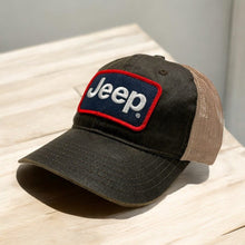 Load image into Gallery viewer, Hat - Jeep Coated Chino Twill Patch - Brown/Khaki
