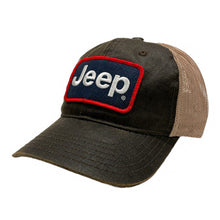 Load image into Gallery viewer, Hat - Jeep Coated Chino Twill Patch - Brown/Khaki
