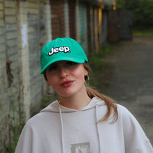 Load image into Gallery viewer, Hat - Jeep Chino Twill Ponytail with Chenille Text Patch
