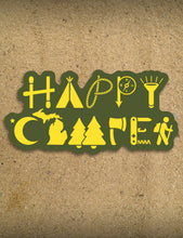 Load image into Gallery viewer, Happy Camper Icons - 7&quot; Sticker
