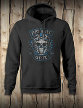 Load image into Gallery viewer, Detroit Helmet Skull - Unisex Hoodie - Black
