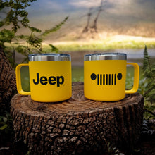 Load image into Gallery viewer, Camper Mug - Jeep Insulated - Yellow

