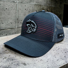 Load image into Gallery viewer, Hat - Dodge SRT Hellcat Rumble SnapBack Trucker - Black/Charcoal/Red
