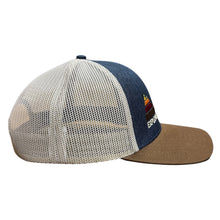 Load image into Gallery viewer, Hat - Jeep Explore The Outdoors - Heather Navy/Khaki/Brown
