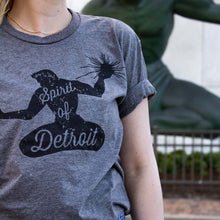 Load image into Gallery viewer, Mens Triblend Spirit of Detroit 2 T-shirt (Grey)
