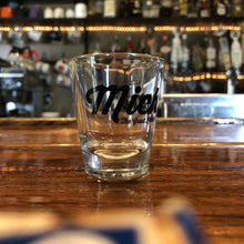 Load image into Gallery viewer, Shot Glass - Michigan Script
