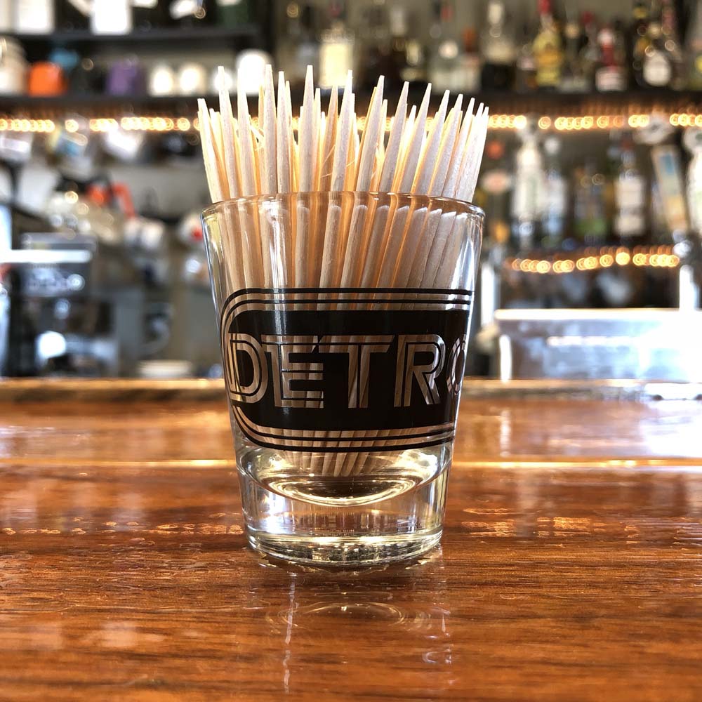 Shot Glass - Detroit Wrap