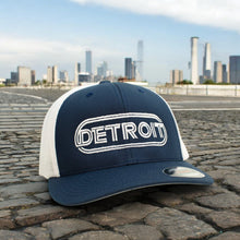 Load image into Gallery viewer, Hat - Detroit Wrap Flexfit (Navy/White)
