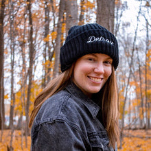 Load image into Gallery viewer, Hat - Detroit Thirsty Script Flip Chunky Knit - Multiple Colors
