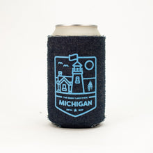 Load image into Gallery viewer, Coozie - Michigan Lighthouse (Denim)
