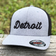 Load image into Gallery viewer, Hat - Detroit Thirsty Script Flexfit (Heather Grey / Black)

