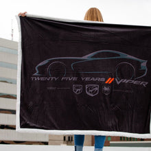 Load image into Gallery viewer, Dodge Viper 25 Years Sherpa Blanket
