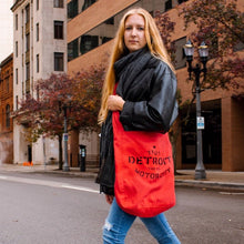 Load image into Gallery viewer, Detroit Stencil Crossbody Bag – Red
