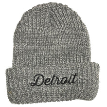 Load image into Gallery viewer, Hat - Detroit Thirsty Script Flip Chunky Knit - Multiple Colors
