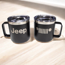 Load image into Gallery viewer, Camper Mug - Jeep Insulated - Black
