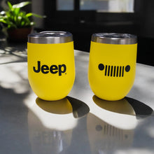 Load image into Gallery viewer, Jeep Insulated Wine Tumbler - Yellow Matte
