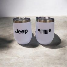 Load image into Gallery viewer, Jeep Insulated Wine Tumbler - White Matte
