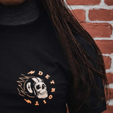 Load image into Gallery viewer, Mens Detroit Skull Racer T-shirt (Black)
