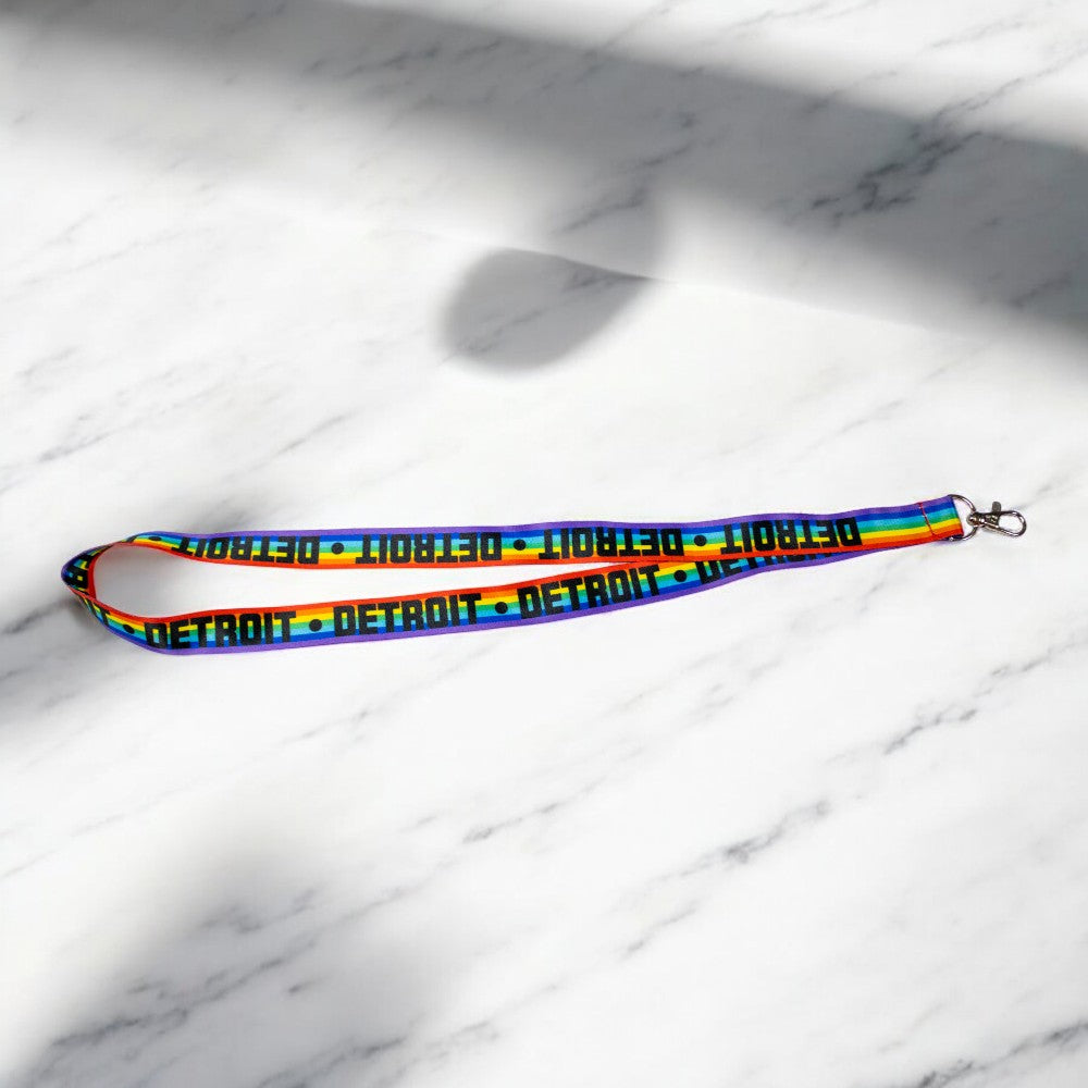 Lanyard - Detroit Rainbow